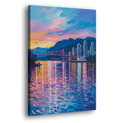 Vancouver Burrard Inlet Side - Canvas Wall Art