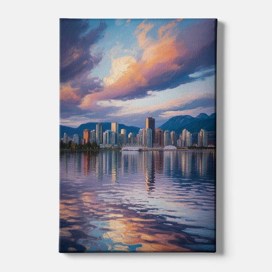 Vancouver Cityscape - Canvas Wall Art