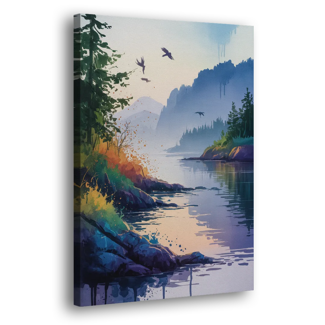 Vancouver Island Mist Side - Canvas Wall Art