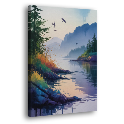 Vancouver Island Mist Side - Canvas Wall Art