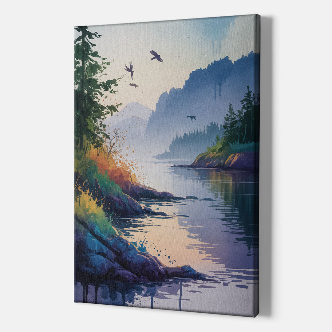 Vancouver Island Mist - Canvas Print Art Sides