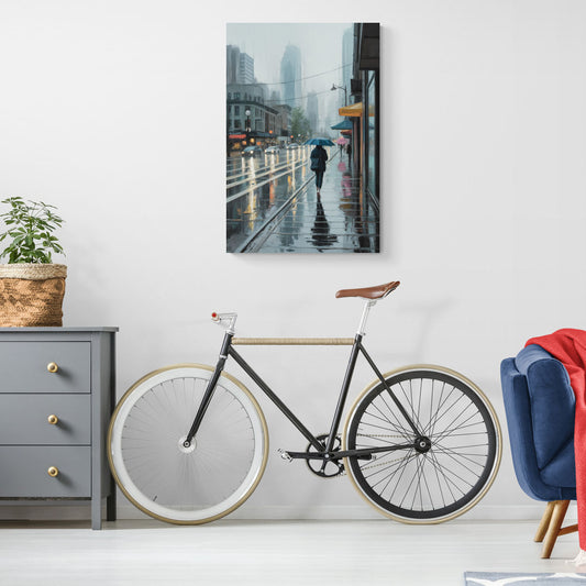 Vancouver Rainy Day - Canvas Wall Art Living Room