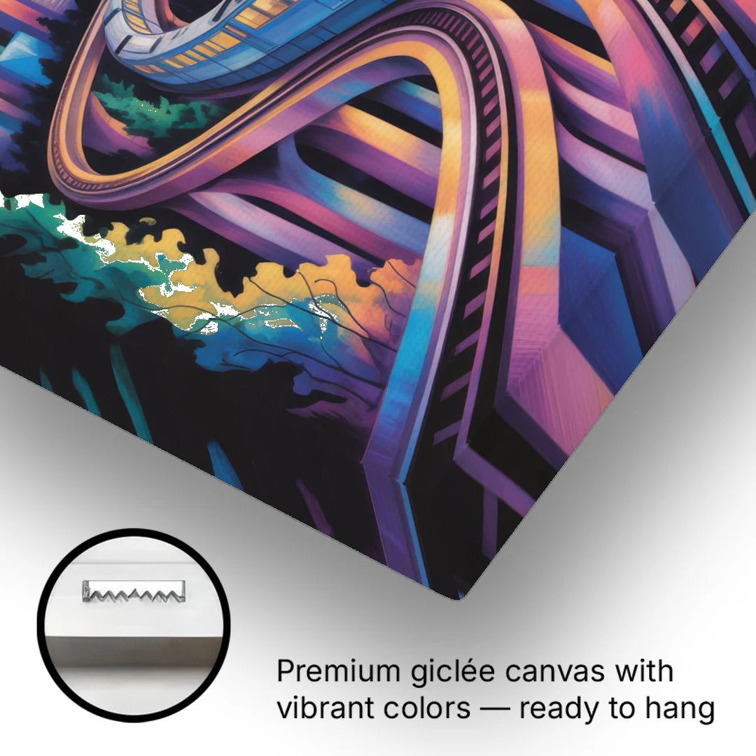 Vancouver SkyTrain - Canvas Wall Art - Gallery Wrap Corner