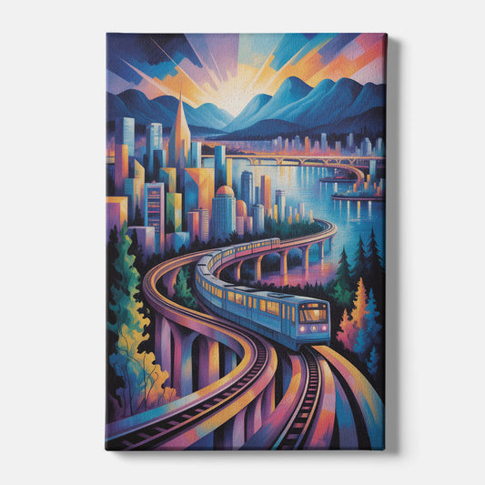 Vancouver SkyTrain - Canvas Wall Art