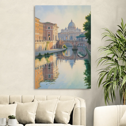 Vatican Serenity Sitting Room - Canvas Wall Art