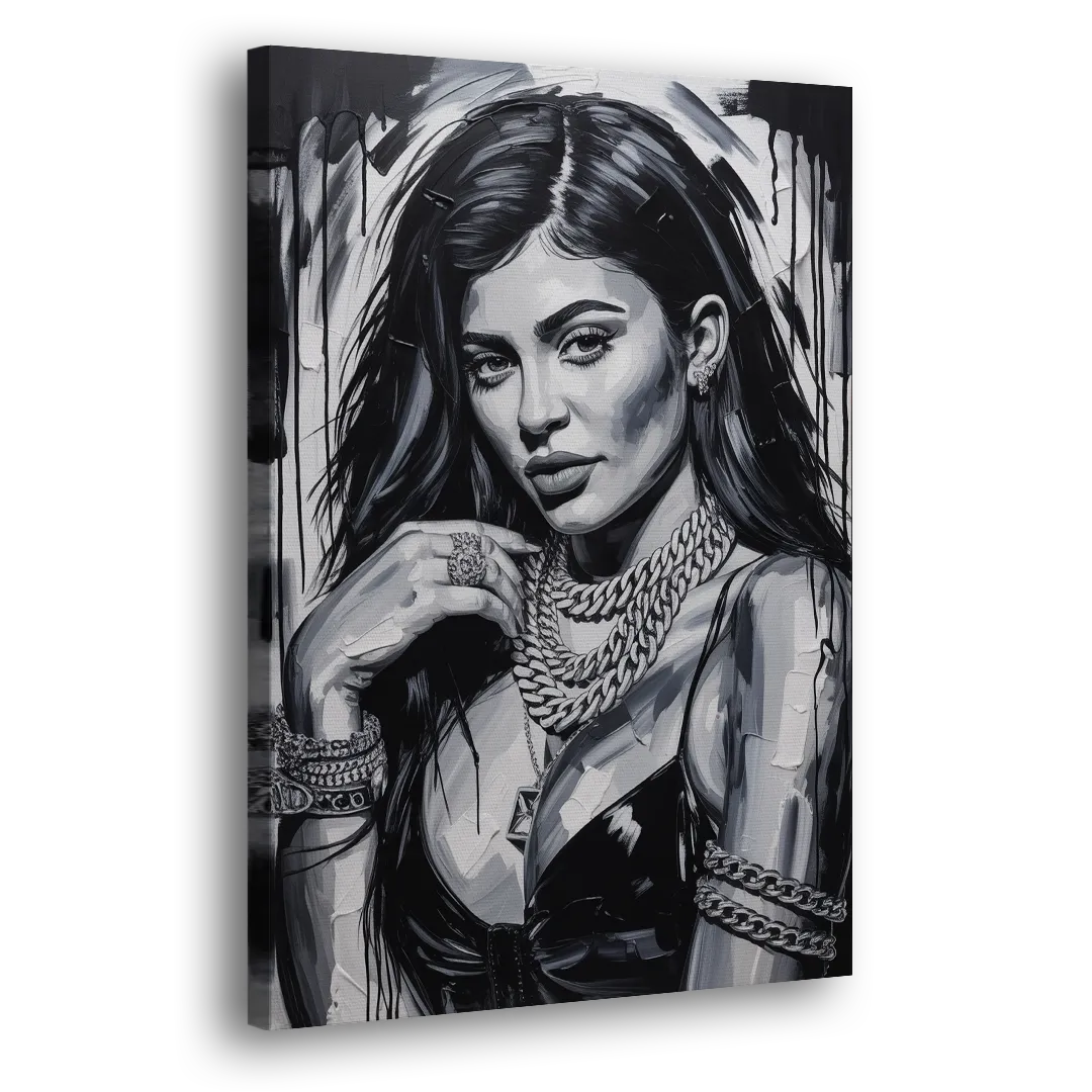 Velvet Line Side - Canvas Wall Art