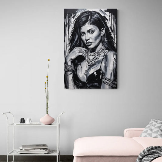 Velvet Line - Canvas Wall Art Living Room