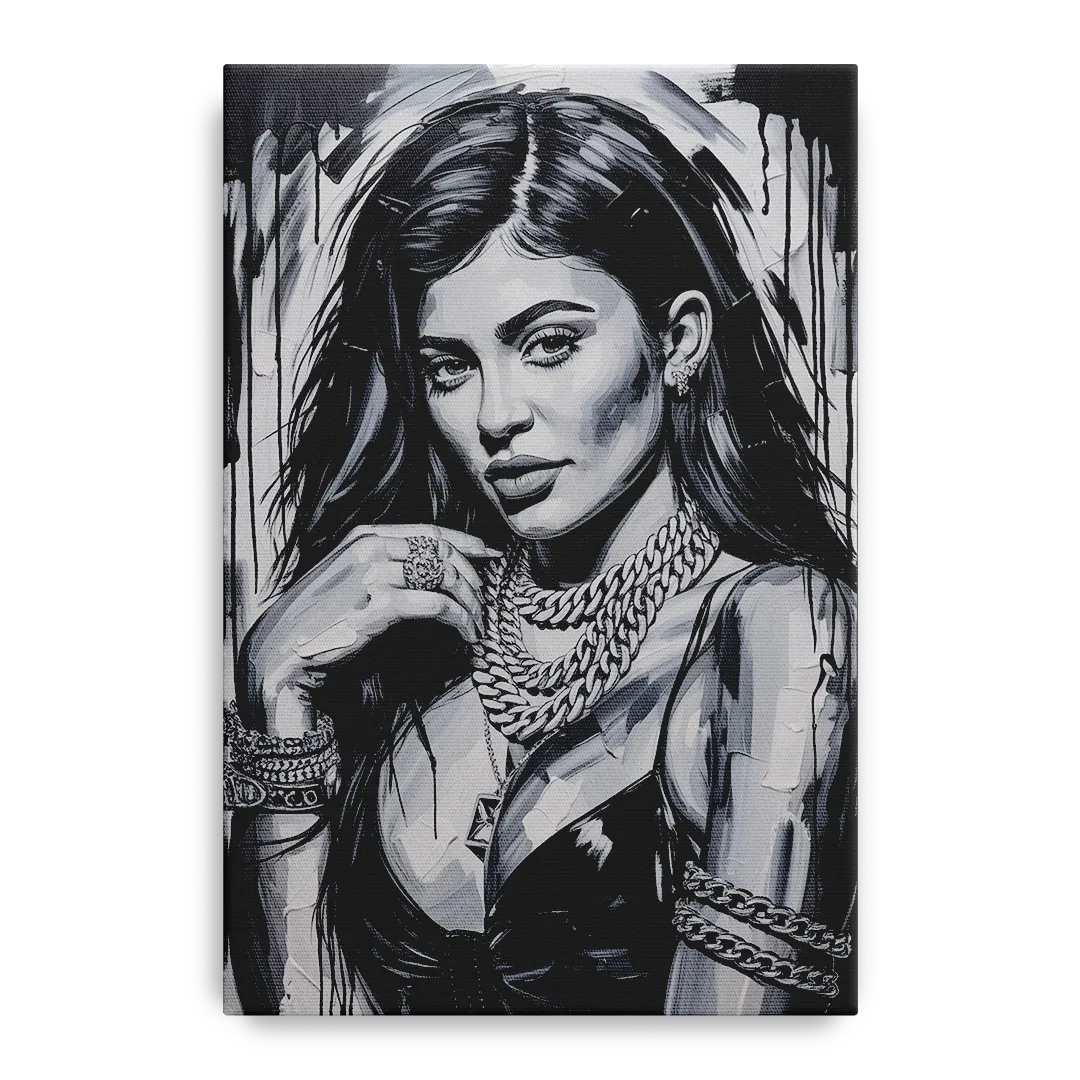 Velvet Line Front - Canvas Wall Art