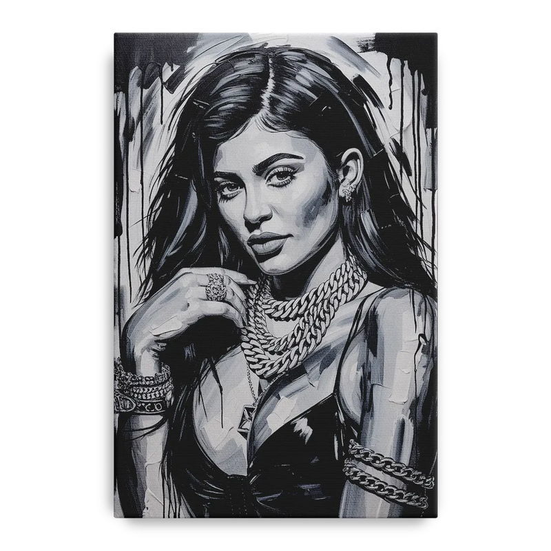 Velvet Line Front - Canvas Wall Art