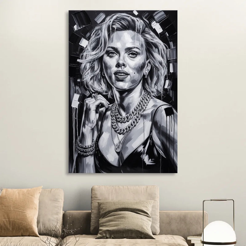 Velvet Shadow Sitting Room - Canvas Wall Art