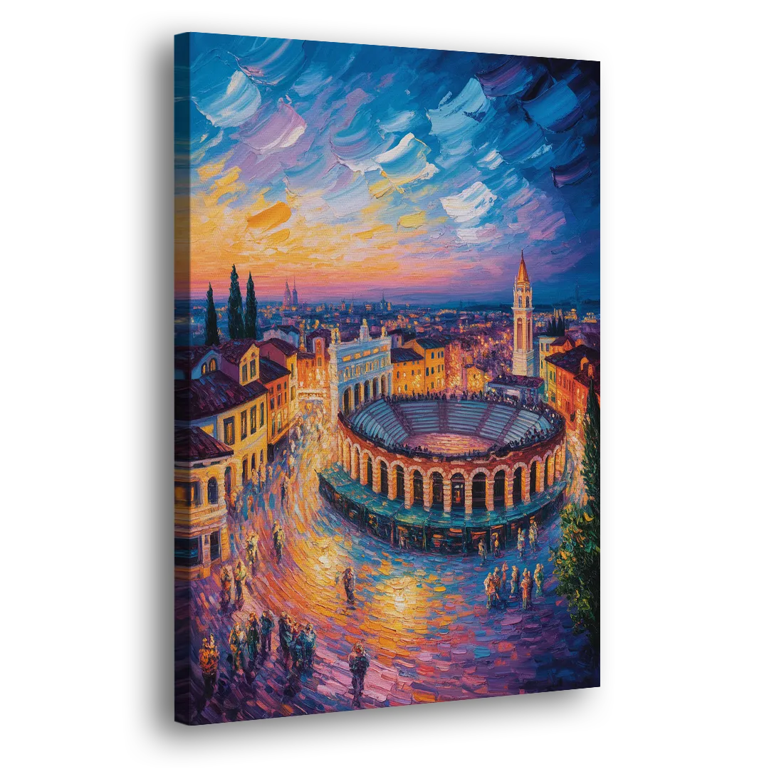 Verona's Roman Theatre Side - Canvas Wall Art