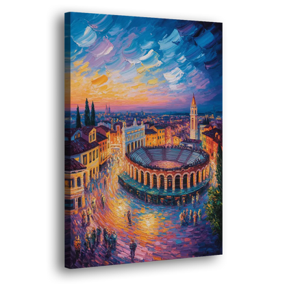 Verona's Roman Theatre Side - Canvas Wall Art
