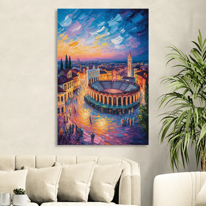 Verona's Roman Theatre Living Room - Canvas Wall Art