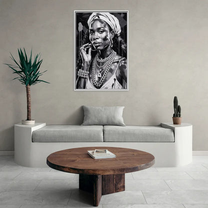 Victory 2.0 - Living Room White Frame Canvas