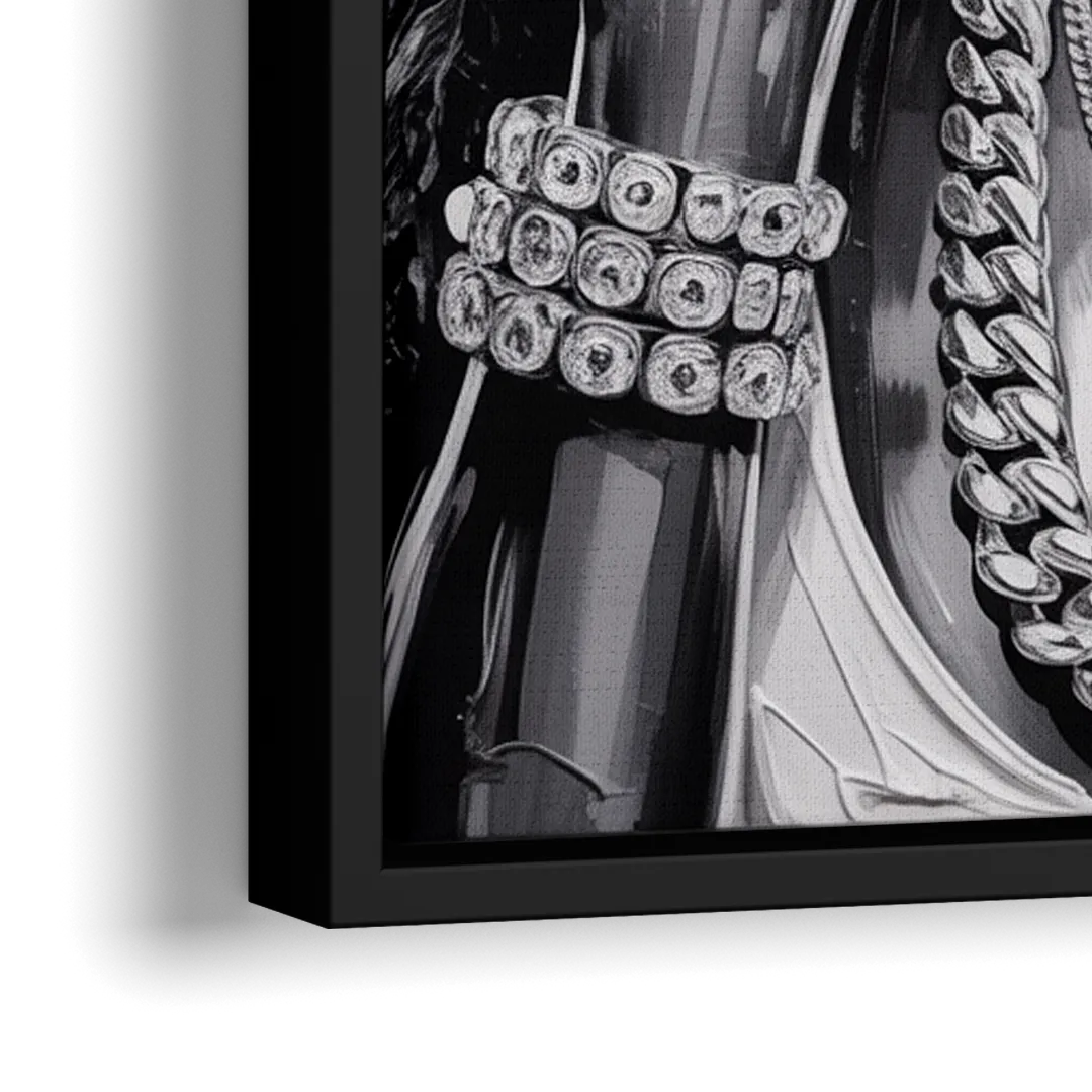 Victory 2.0 - Close-Up Black Frame Canvas