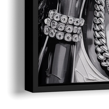 Victory 2.0 - Close-Up Black Frame Canvas