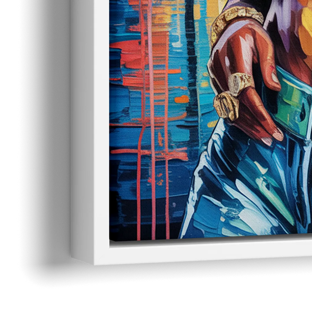 Victory - Close-Up White Frame Canvas