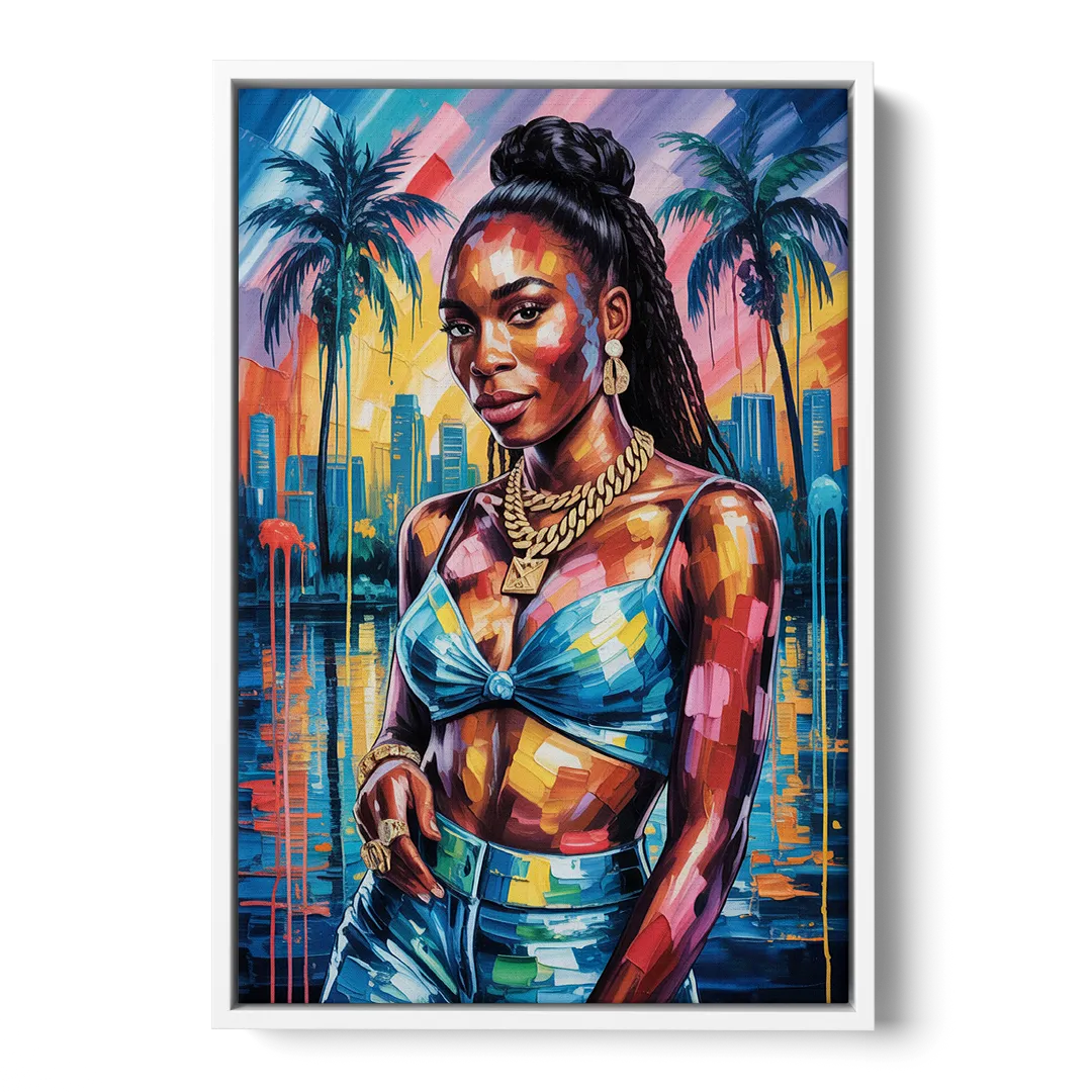 Victory - White Frame Canvas