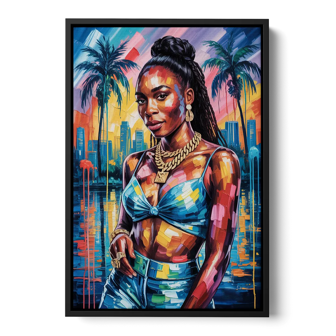 Victory - Black Frame Canvas