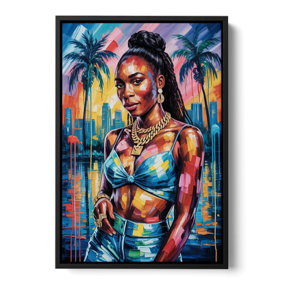 Victory - Black Frame Canvas