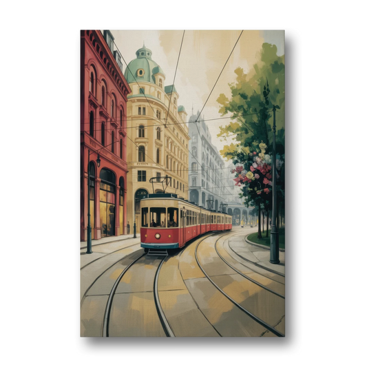 Vienna's Ringstrasse - Canvas Wall Art - Front