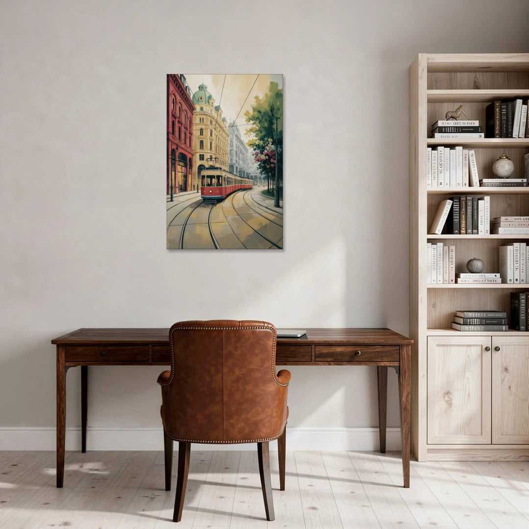 Vienna's Ringstrasse - Canvas Wall Art - Office - 24x36
