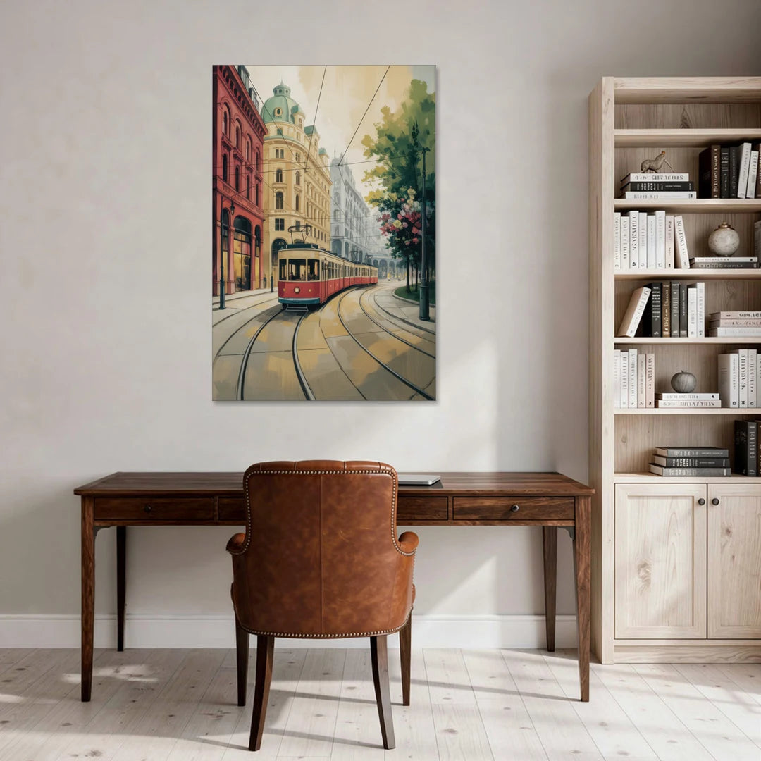 Vienna's Ringstrasse - Canvas Wall Art - Office - 32x48