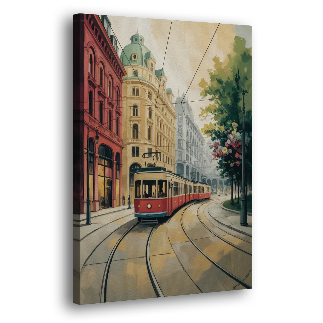 Vienna's Ringstrasse Side - Canvas Wall Art