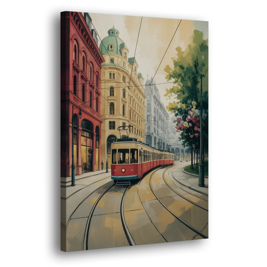 Vienna's Ringstrasse Side - Canvas Wall Art