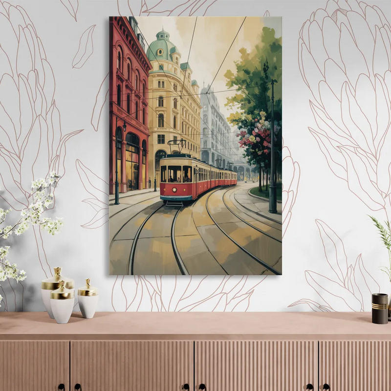 Vienna's Ringstrasse Living Room - Canvas Wall Art