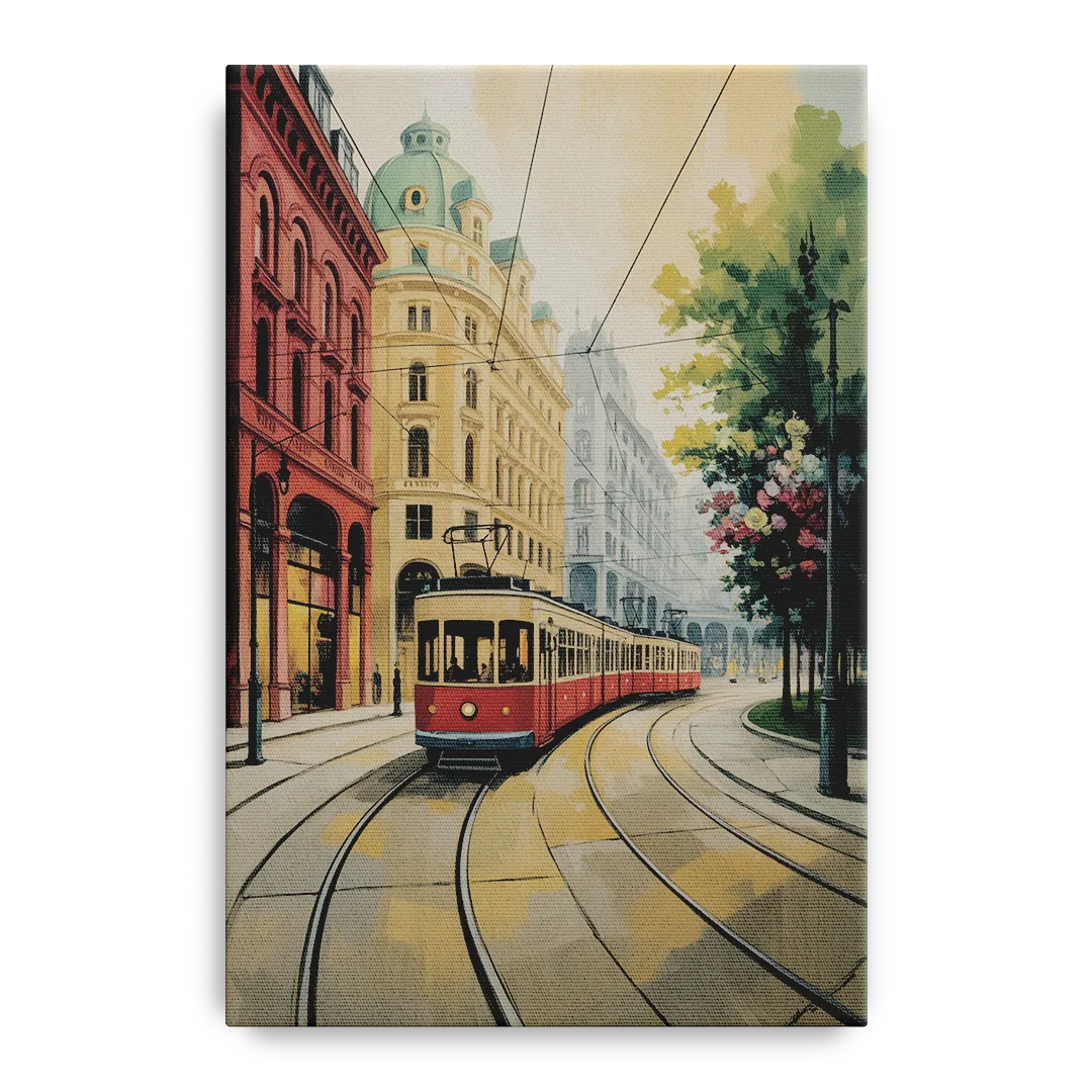 Vienna's Ringstrasse Front - Canvas Wall Art