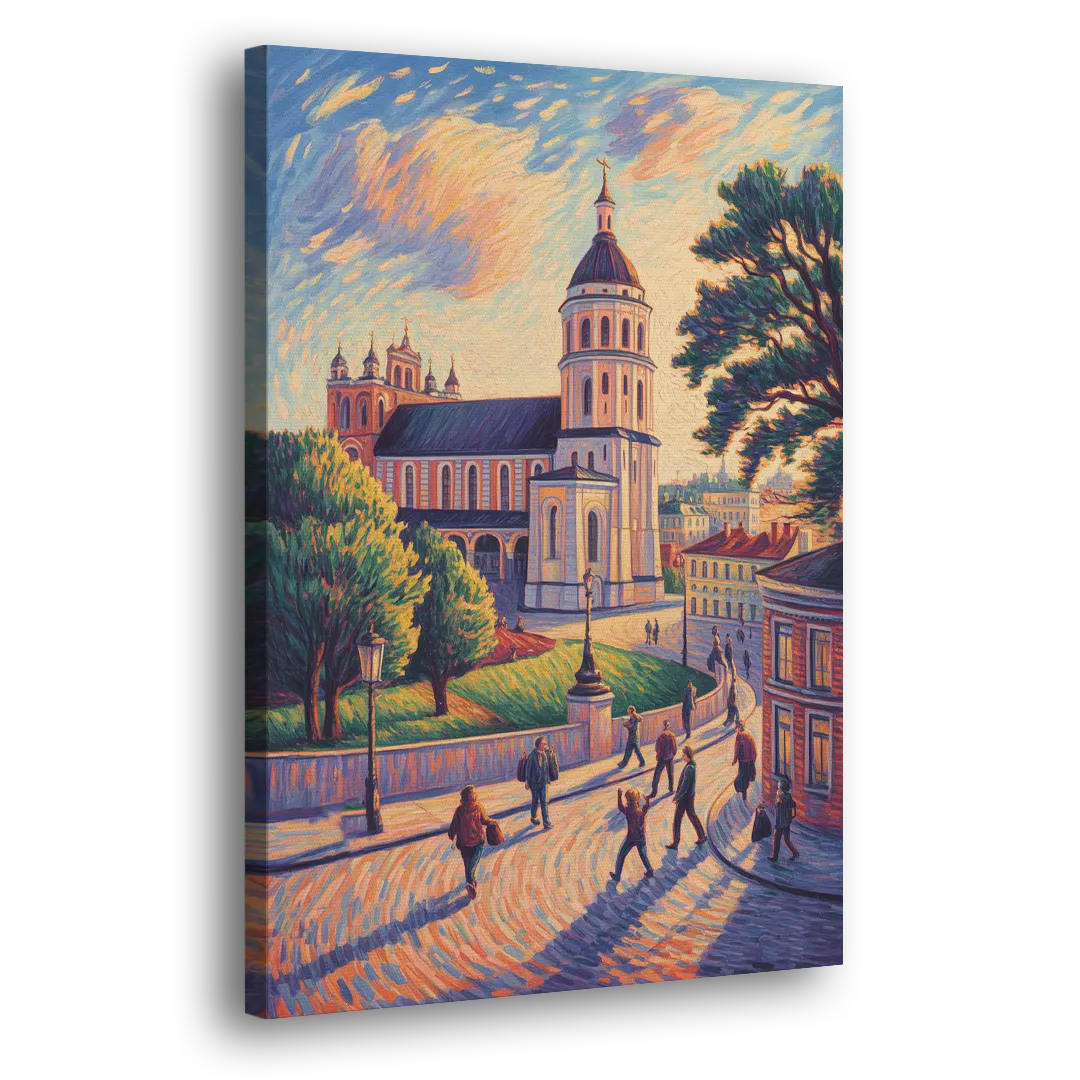Vilnius Cathedral Side - Canvas Wall Art