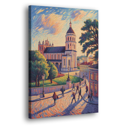 Vilnius Cathedral Side - Canvas Wall Art
