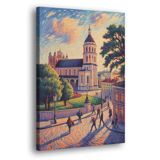 Vilnius Cathedral Side - Canvas Wall Art
