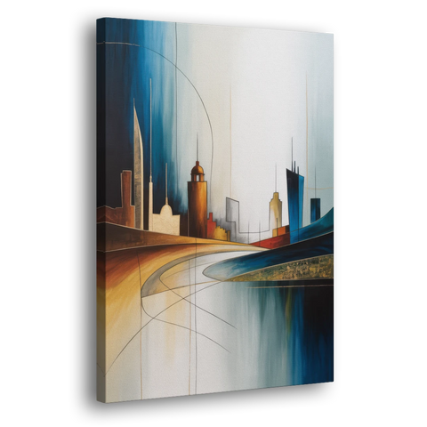 Vilnius Skyline - Canvas Wall Art - Side