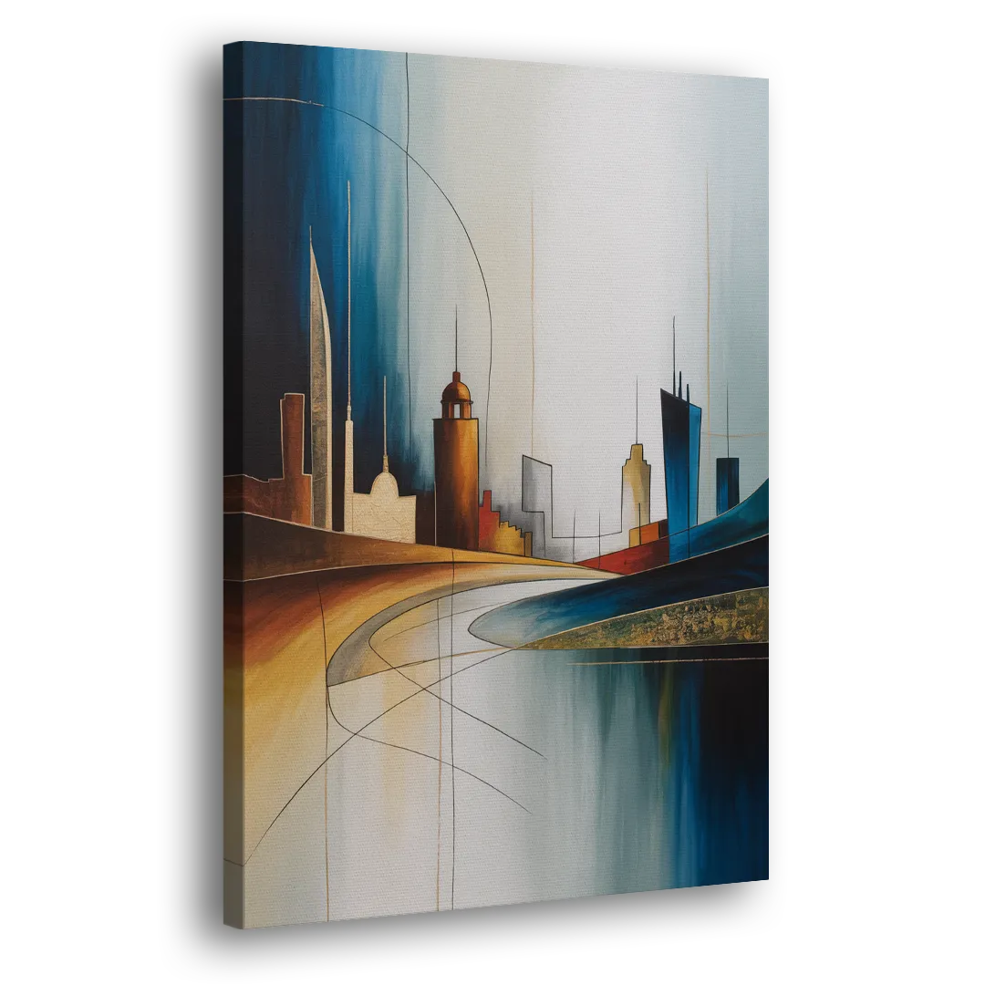 Vilnius Skyline Side - Canvas Wall Art