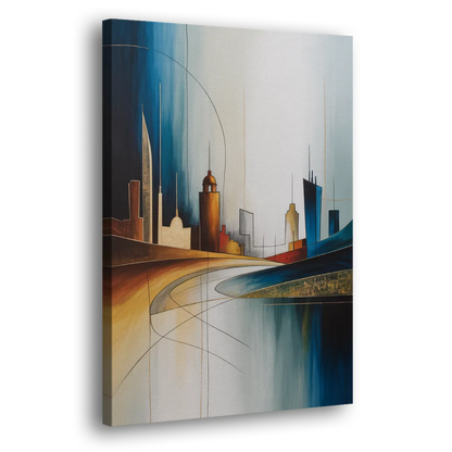 Vilnius Skyline Side - Canvas Wall Art