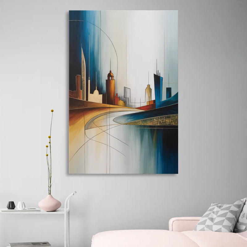 Vilnius Skyline Living Room - Canvas Wall Art