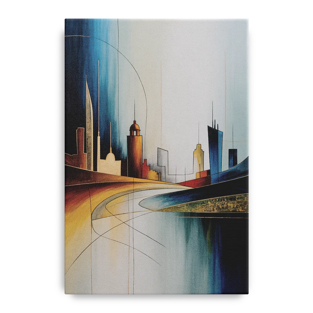 Vilnius Skyline Front - Canvas Wall Art