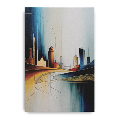 Vilnius Skyline Front - Canvas Wall Art