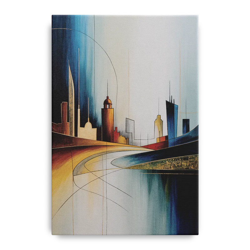 Vilnius Skyline Front - Canvas Wall Art