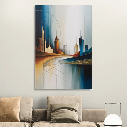 Vilnius Skyline Sitting Room - Canvas Wall Art