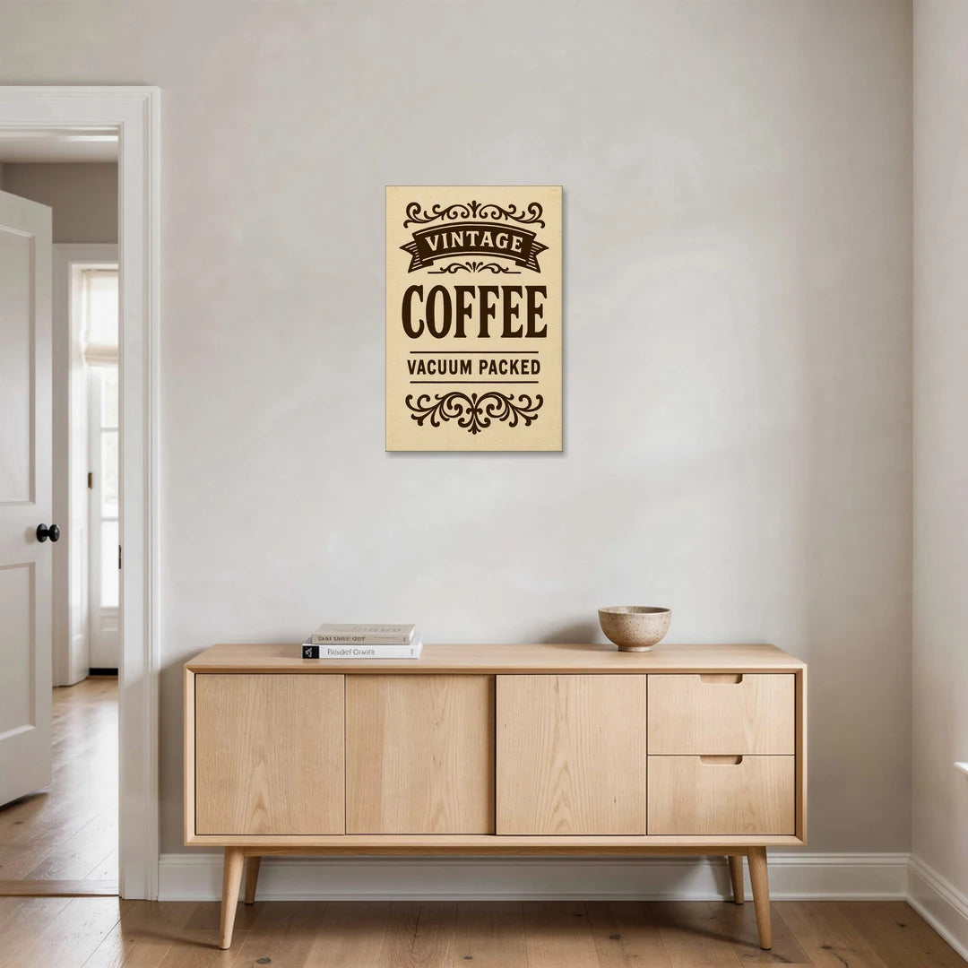 Vintage Coffee Vacuum Packed - Canvas Wall Art - Coffee Table - 20x30