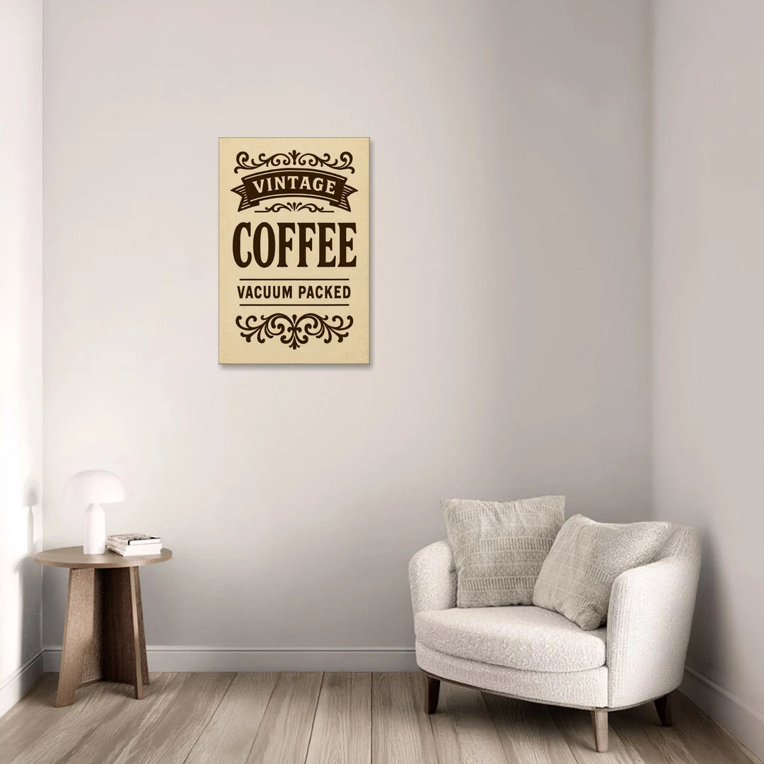 Vintage Coffee Vacuum Packed - Canvas Wall Art - Sofa - 20x30