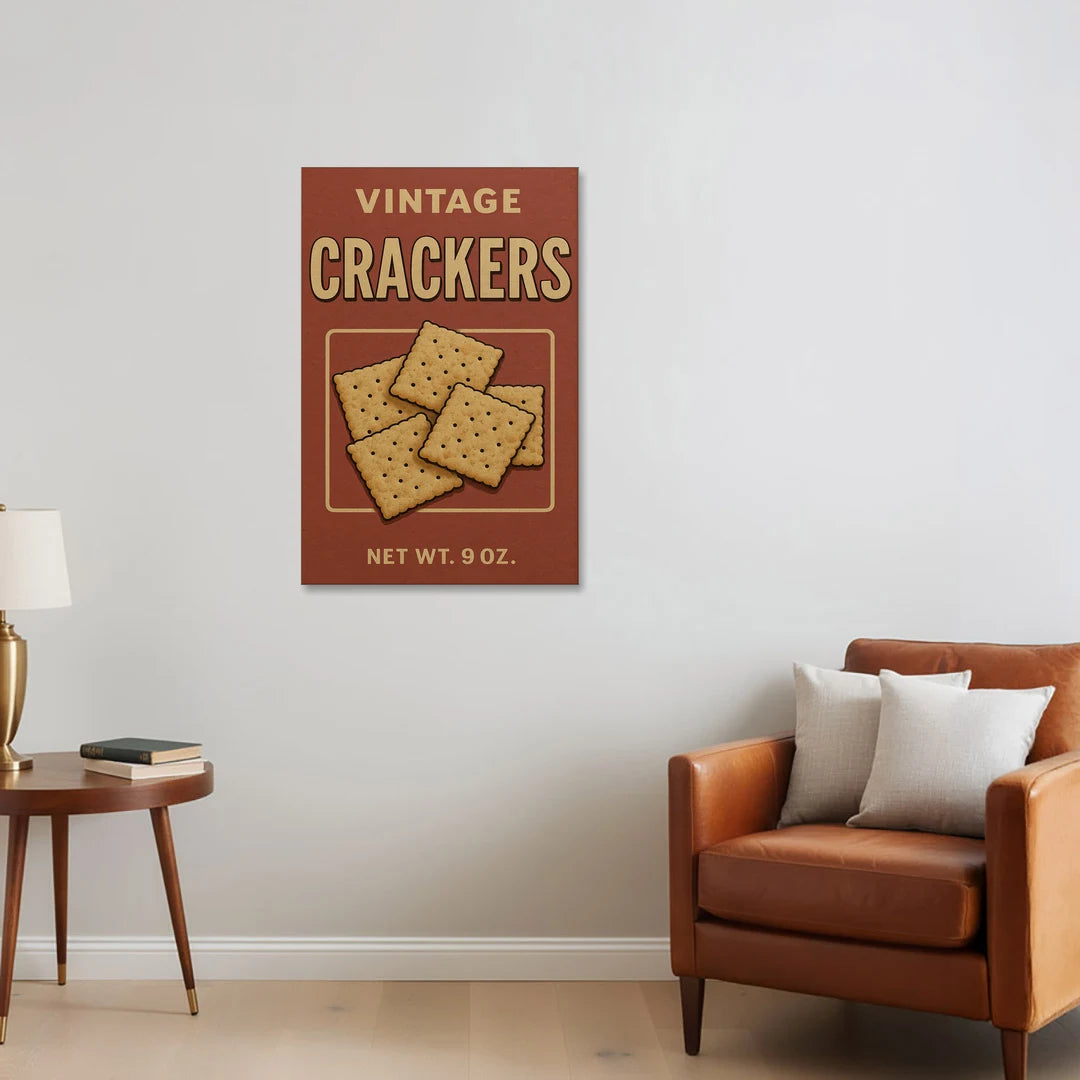 Vintage Crackers - Canvas Wall Art - Sofa - 24x36
