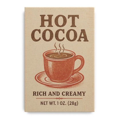 Vintage Creamy Hot Cocoa Front - Canvas Wall Art