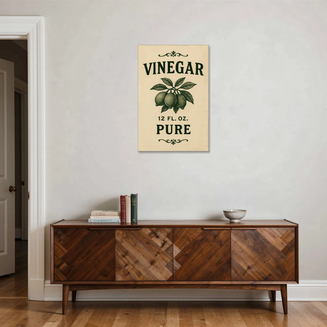 Vintage Pure Vinegar - Canvas Wall Art - Coffee Table - 24x36