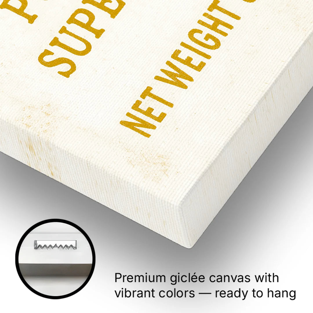 Vintage Superior Mustard - Canvas Wall Art - Gallery Wrap Corner