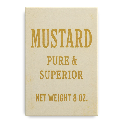 Vintage Superior Mustard Front - Canvas Wall Art