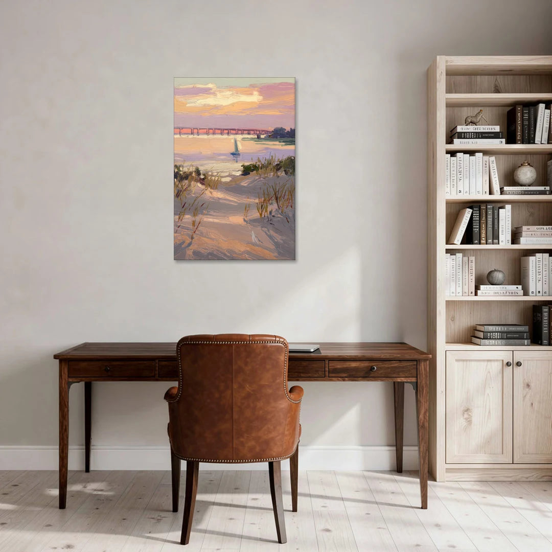Virginia Beach Chesapeake Bay Views - Canvas Wall Art - Office - 24x36